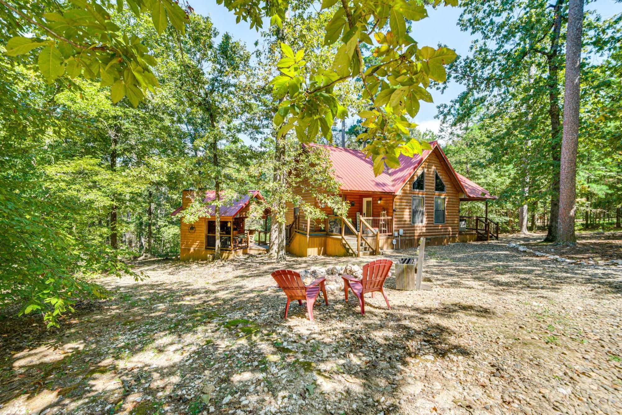 Broken Bow Rental Cabin With Hot Tub And Bar Exterior foto